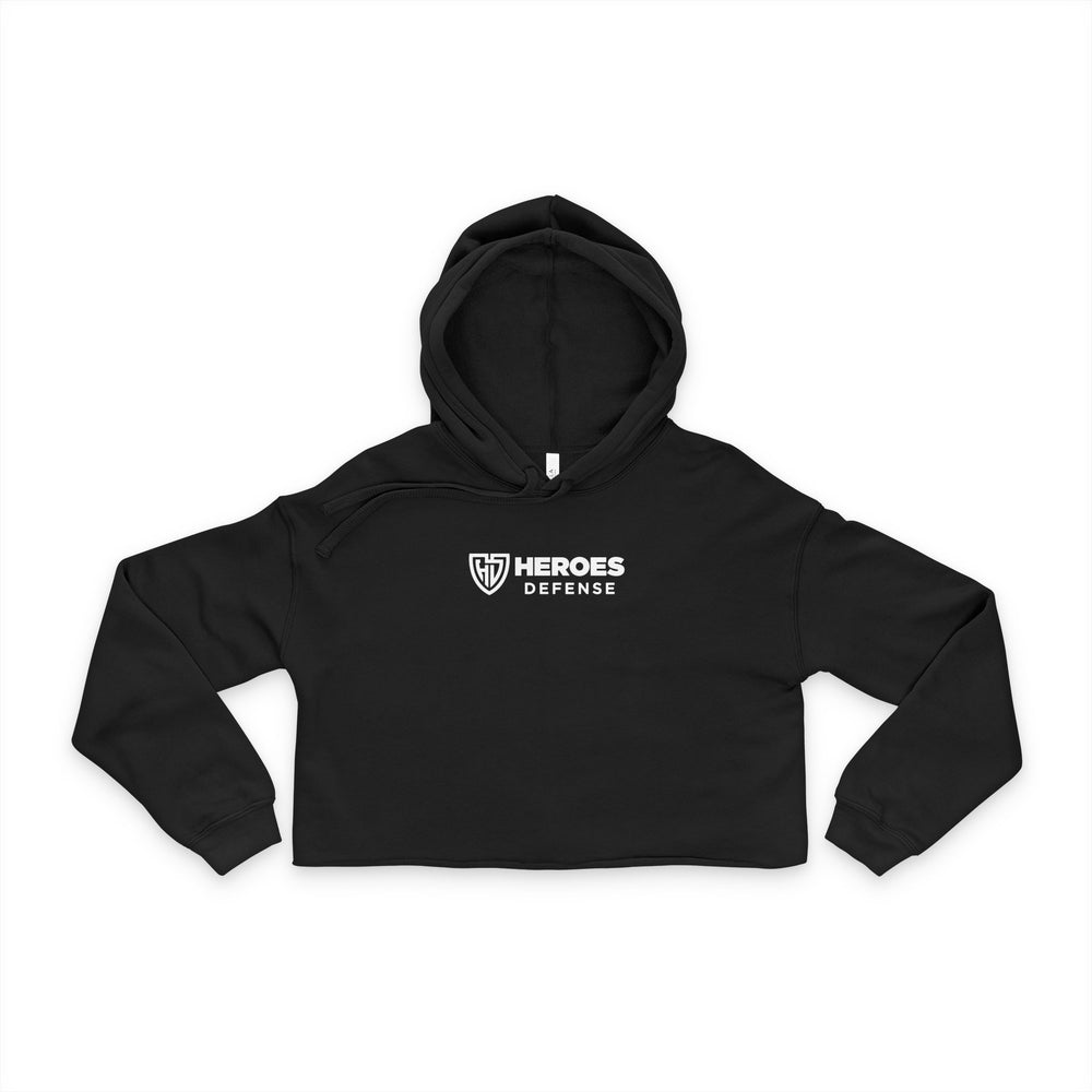 Minimalist Cropped Hoodie - Heroes Defense