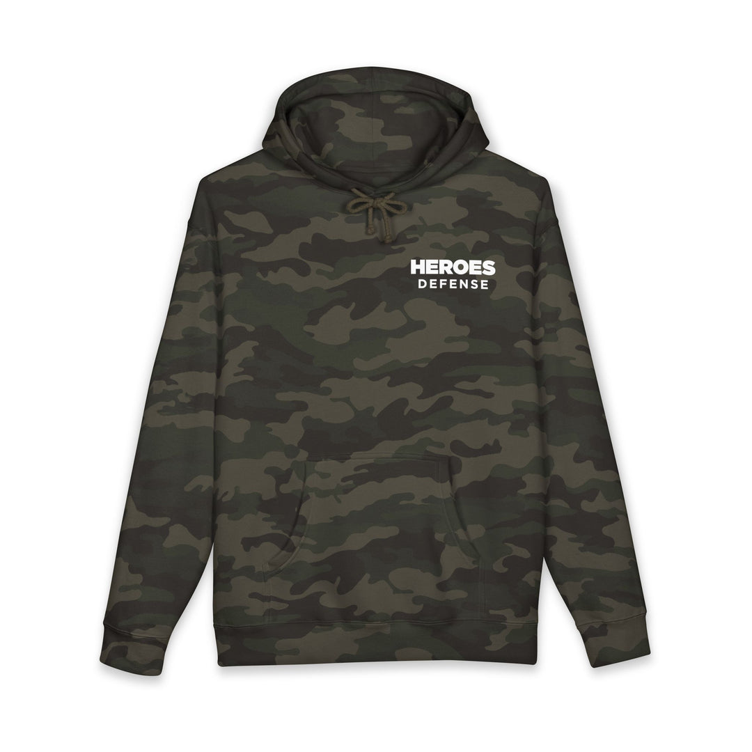 Heroes Defense Camo Hoodie Pullover