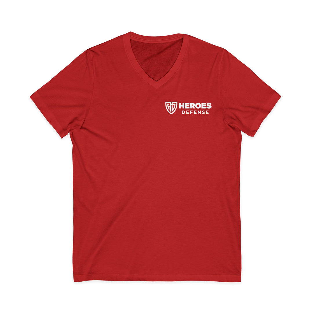 Heroes Defense Women's V-Neck Tee