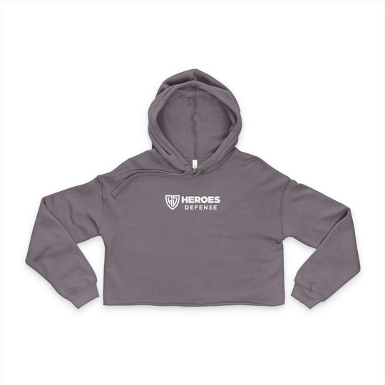 Minimalist Cropped Hoodie - Heroes Defense